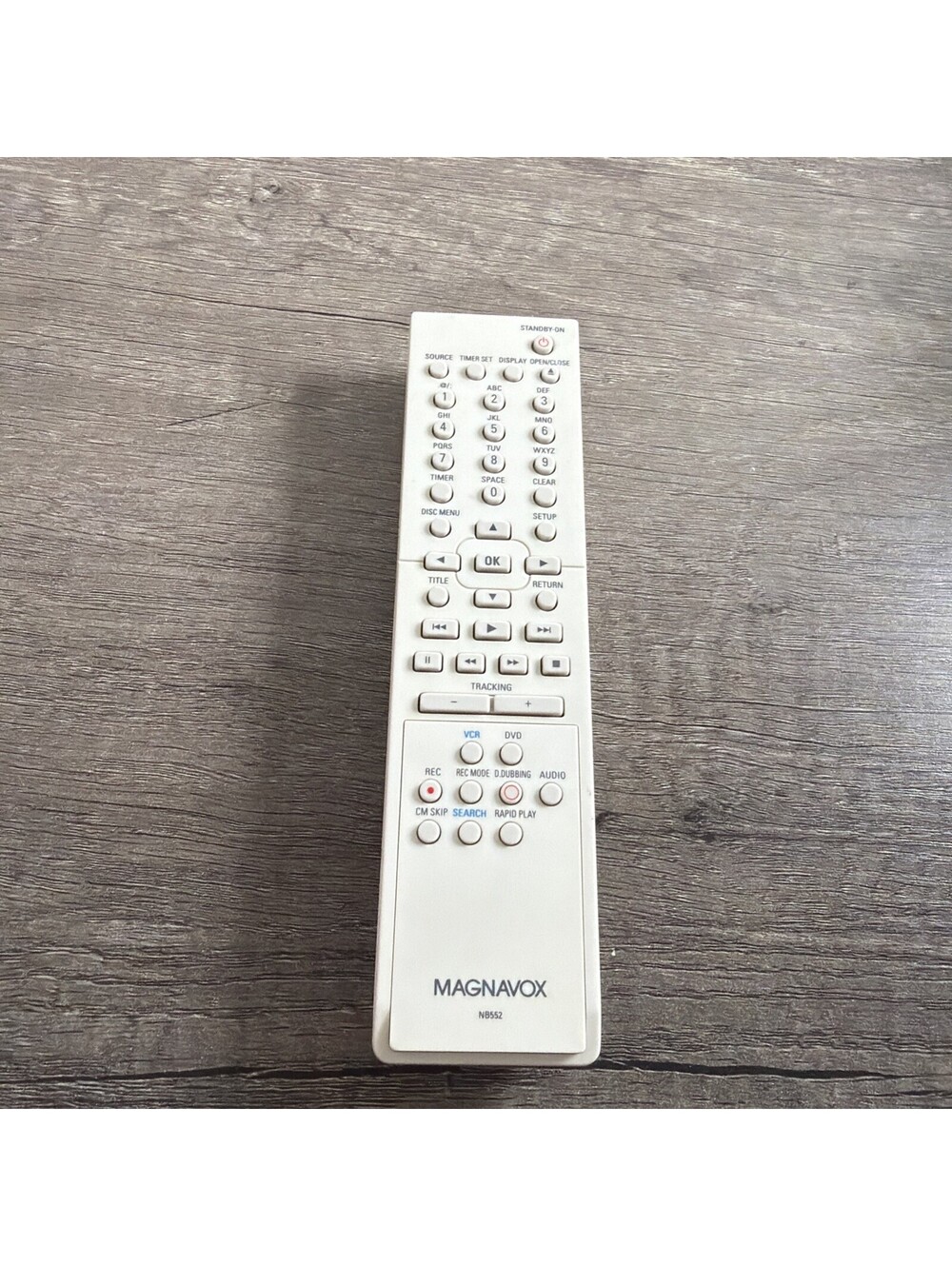 Magnavox NB552 Remote for ZV420MW8 DVDR/VCR Combo OEM ORIGINAL NO BACK